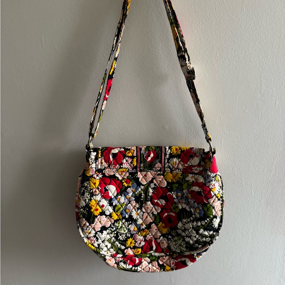 Vera Bradley crossbody bag RARE, retired pattern: poppy fields - Picture 7 of 9